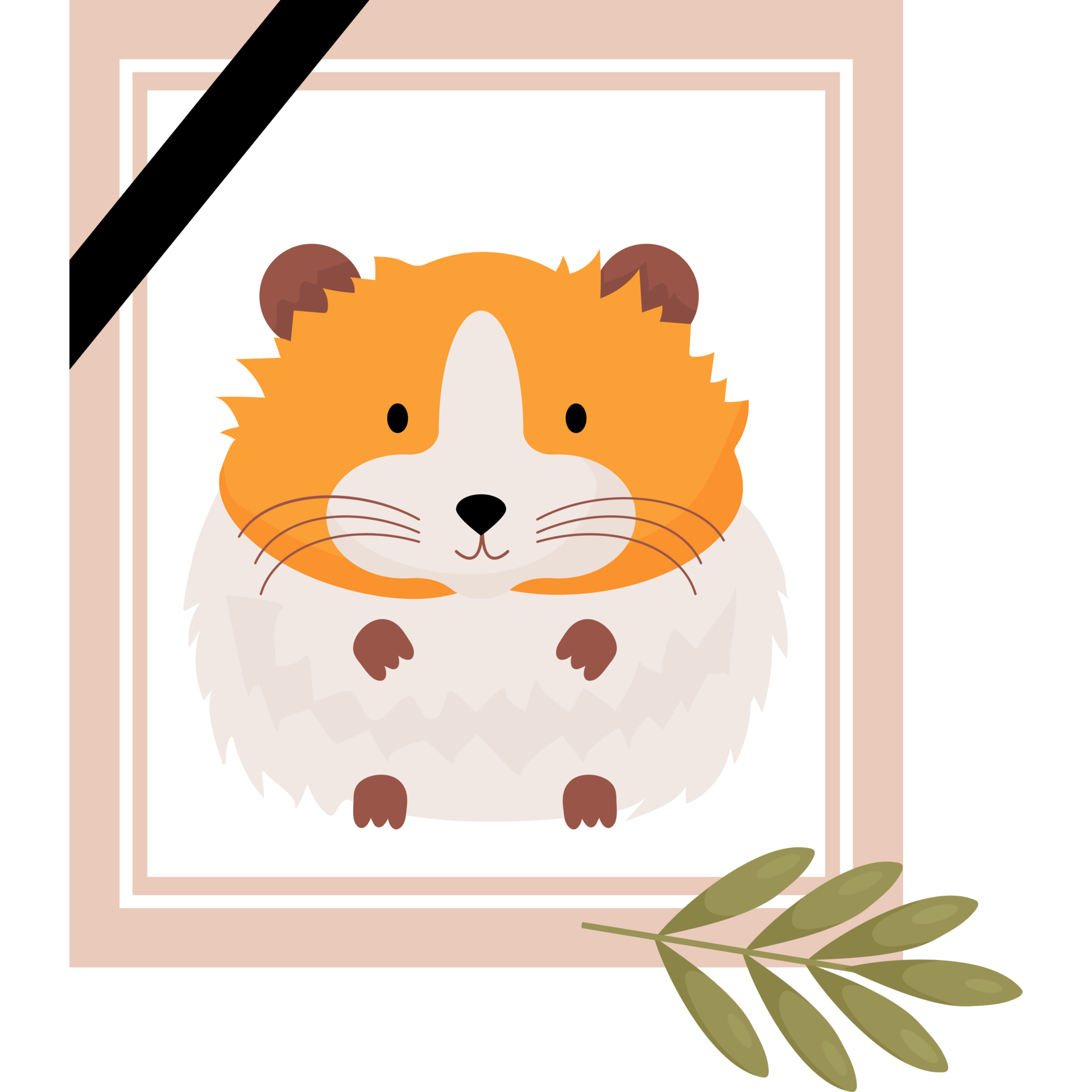 Mourning Photograph of dead hamster 30556786 PNG